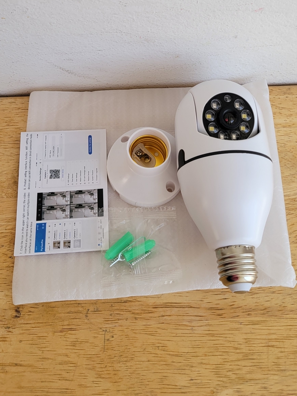 WiFi Panorama Security Camera - White